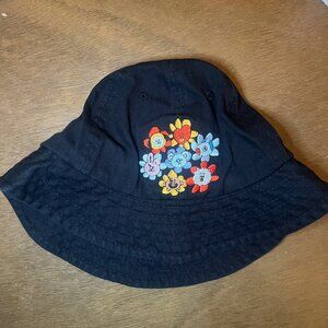 BT21 (BTS) Line Friends Flower Collection Bucket Hat, Black OS